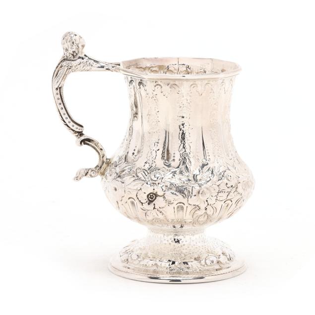 early-samuel-kirk-coin-silver-repousse-caudle-cup