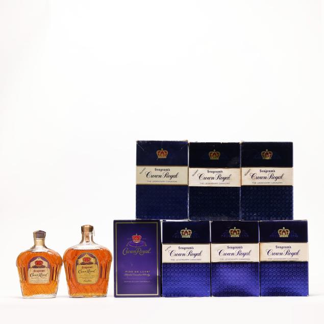 seagram-s-crown-royal-canadian-whisky-mixed-lot-9-bt