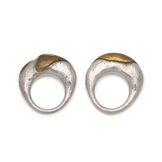 pair-of-silver-and-brass-rings-kathleen-o-rourke