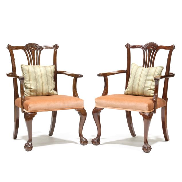 pair-of-english-chippendale-style-mahogany-armchairs