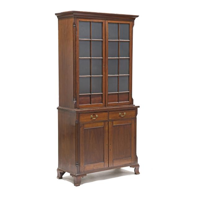 north-carolina-chippendale-walnut-china-press