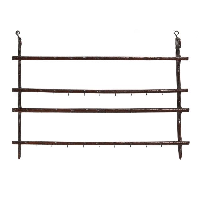 french-provincial-carved-oak-wall-shelf-with-eagle-head