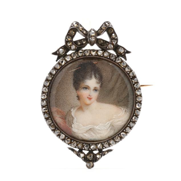 antique-silver-topped-gold-and-diamond-portrait-miniature-brooch-france