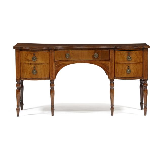 english-sheraton-serpentine-inlaid-mahogany-sideboard
