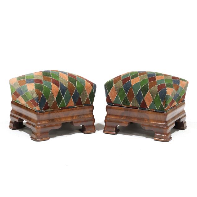 pair-of-american-classical-footstools