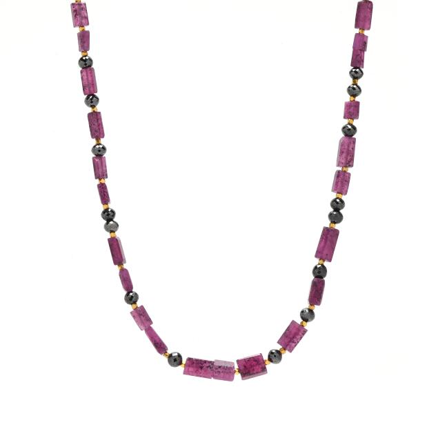gold-ruby-and-sapphire-bead-necklace