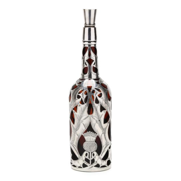 thistle-silver-deposit-glass-decanter
