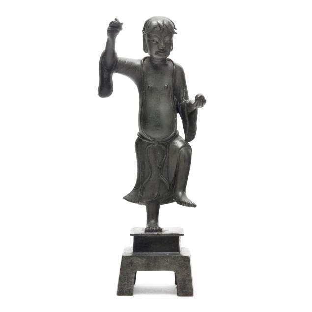 a-chinese-bronze-statue-of-liu-hai