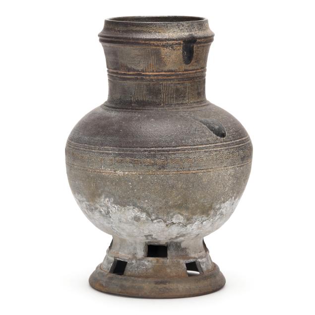 a-korean-stoneware-jar-with-perforated-base