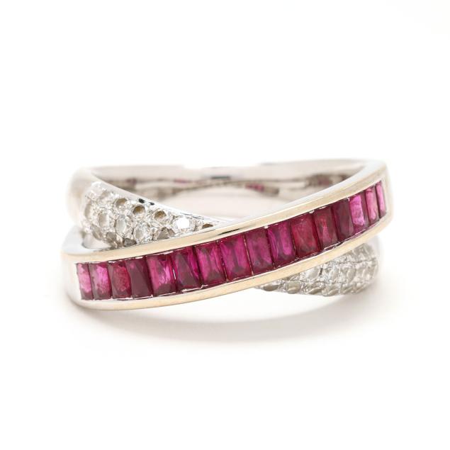 white-gold-ruby-and-diamond-bypass-ring