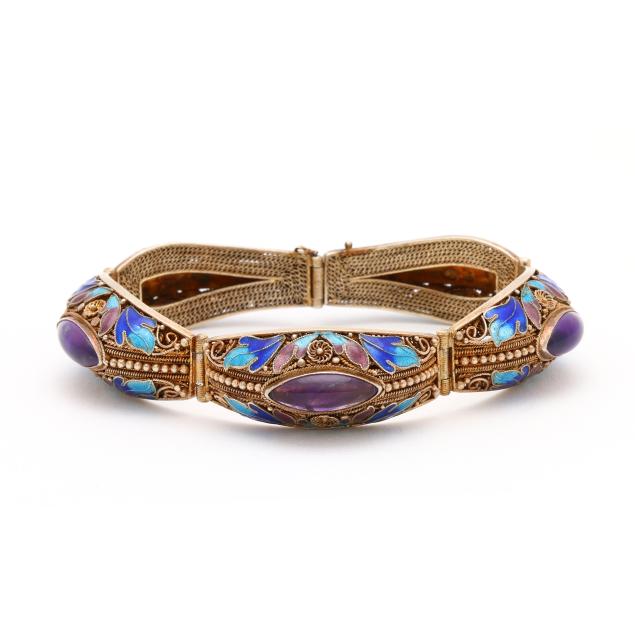 vintage-vermeil-enamel-and-amethyst-bracelet-china