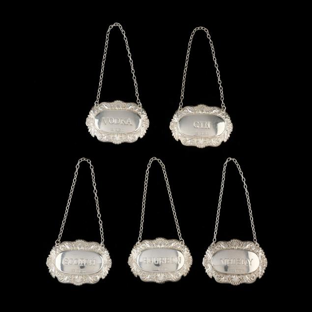 five-elizabeth-ii-silver-decanter-tags-mark-of-alan-m-weisrose