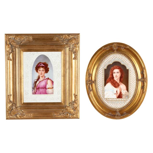 edith-cannon-american-1933-2021-two-porcelain-portrait-plaques-of-a-female