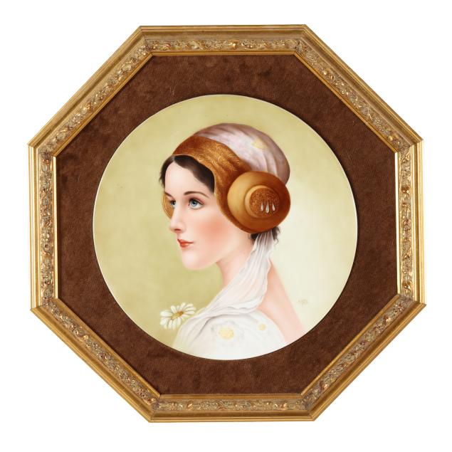 edith-cannon-american-1933-2021-porcelain-portrait-plaque-of-a-maiden