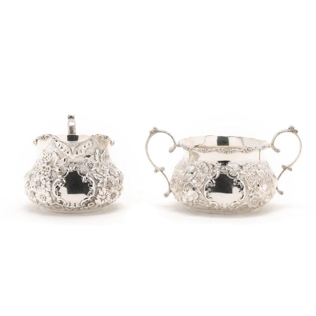 repousse-sterling-silver-creamer-and-sugar-by-a-g-schultz-co