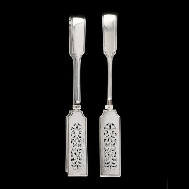 two-pairs-of-victorian-silver-sandwich-tongs-mark-of-chawner-co-george-william-adams