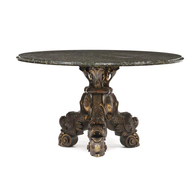 venetian-grotto-style-stone-top-center-table