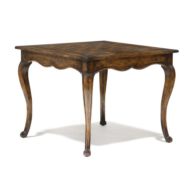 french-provincial-style-inlaid-checkerboard-game-table