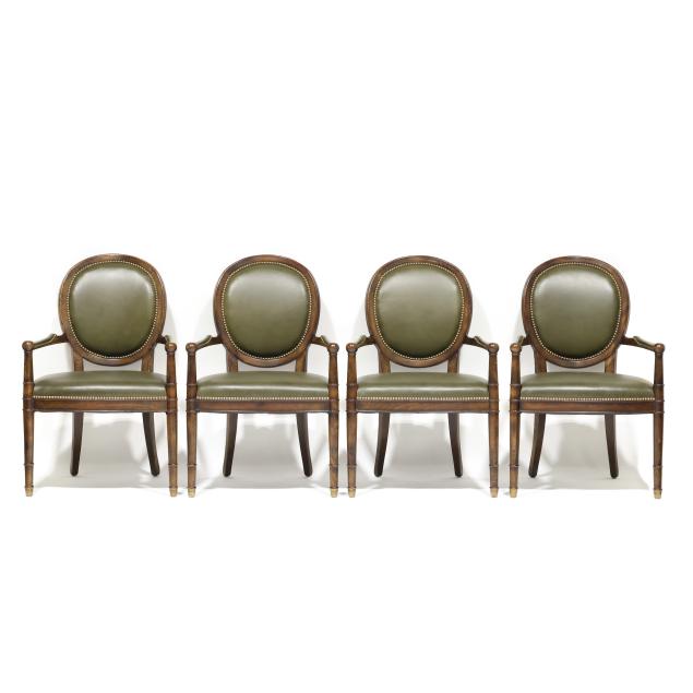 milling-road-for-baker-set-of-four-french-style-leather-upholstered-armchairs