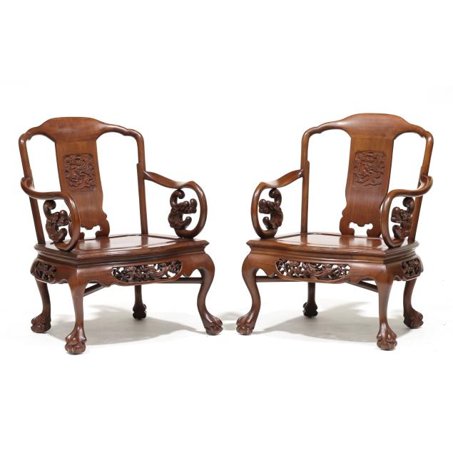 pair-of-chinese-carved-hardwood-armchairs