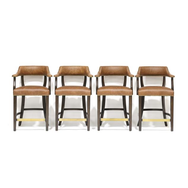 ralph-lauren-four-leather-upholstered-counter-stools