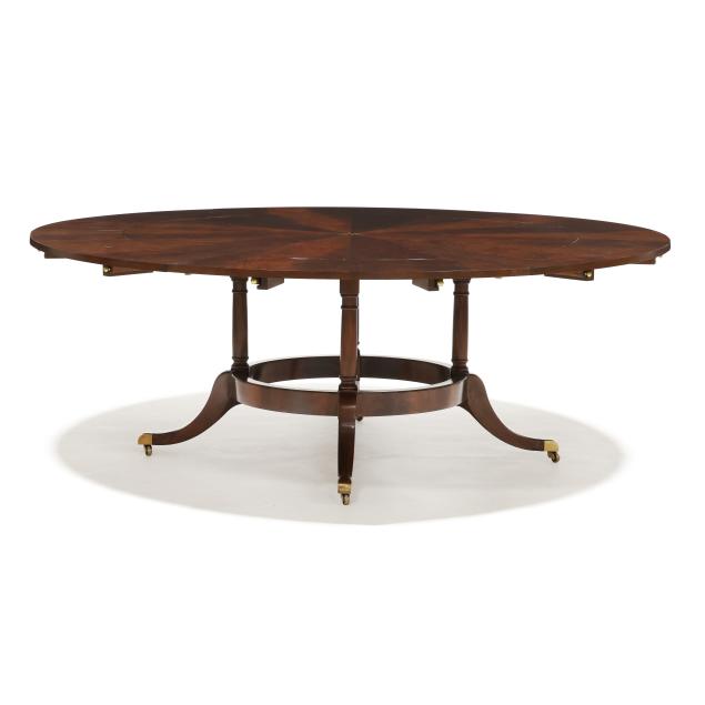 ej-victor-regency-style-inlaid-mahogany-circular-pedestal-table