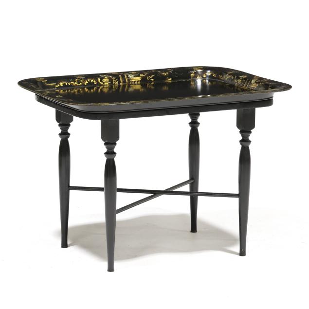 antique-papier-mache-tray-on-stand