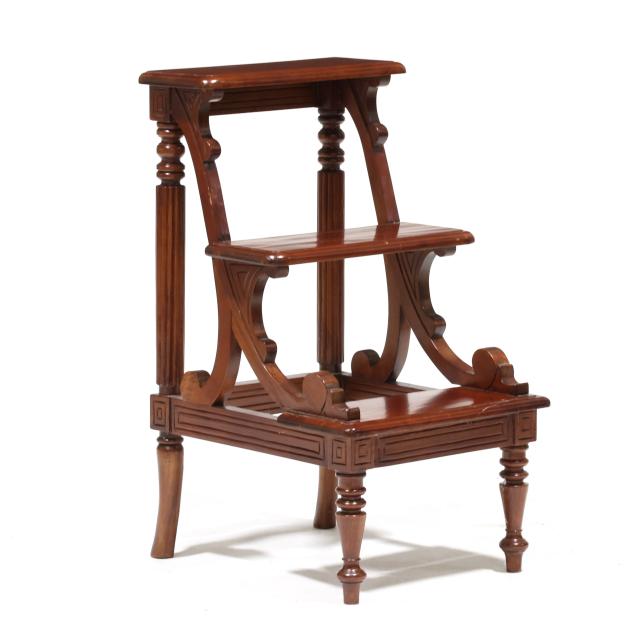 regency-style-mahogany-library-steps