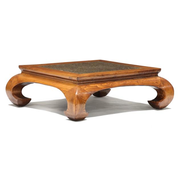 chinese-hardwood-and-stone-coffee-table