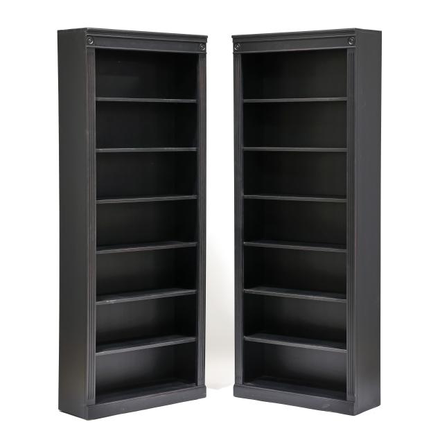 ethan-allen-pair-of-painted-bookcases