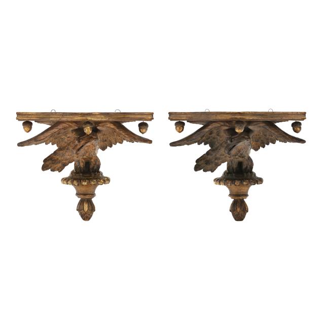 pair-of-federal-style-gilt-plaster-wall-brackets