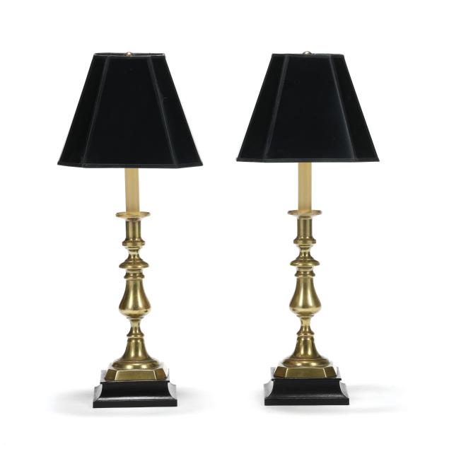 pair-of-english-brass-candlestick-table-lamps