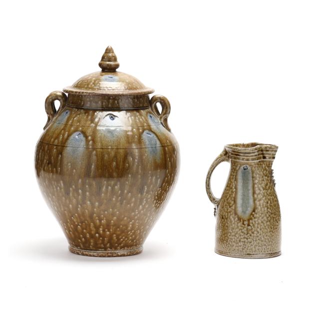 mark-hewitt-nc-b-1955-covered-jar-and-jug