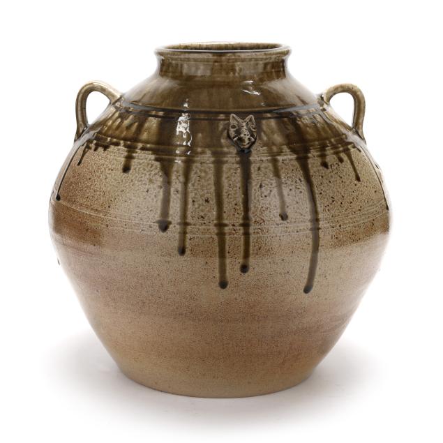 jugtown-pottery-pamela-owens-moore-county-nc-b-1958-large-dual-handled-jar