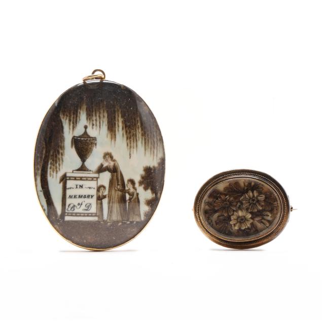 american-school-late-18th-century-14k-gold-cased-mourning-locket-and-hair-brooch