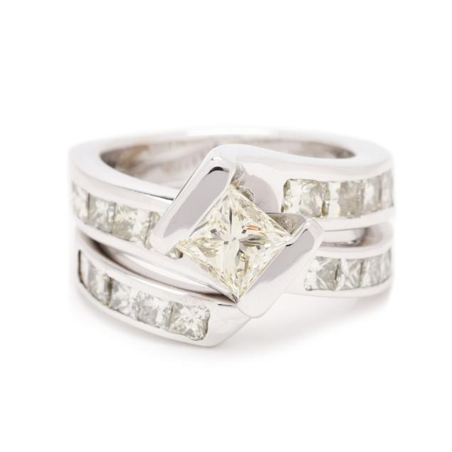 white-gold-and-diamond-ring-and-band