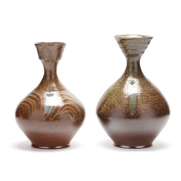 mark-hewitt-nc-b-1955-two-decorated-vases