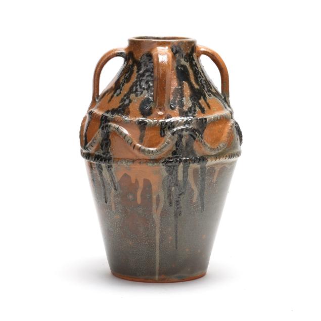 billy-ray-hussey-robbins-nc-b-1955-large-four-handled-persian-jar