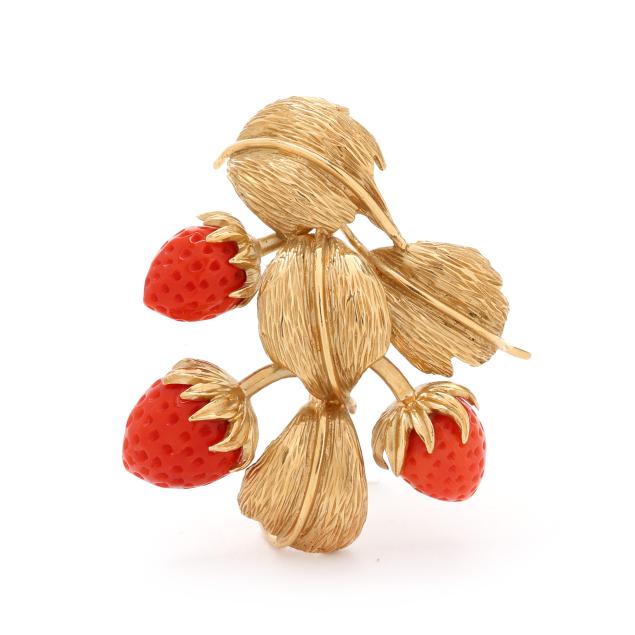 vintage-gold-and-coral-strawberry-motif-brooch-f-f-felger-inc