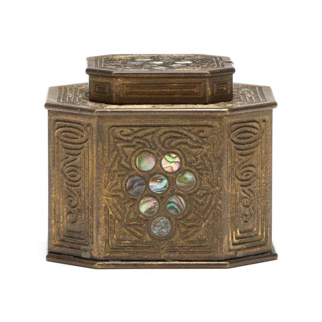 tiffany-studios-i-abalone-i-bronze-inkstand