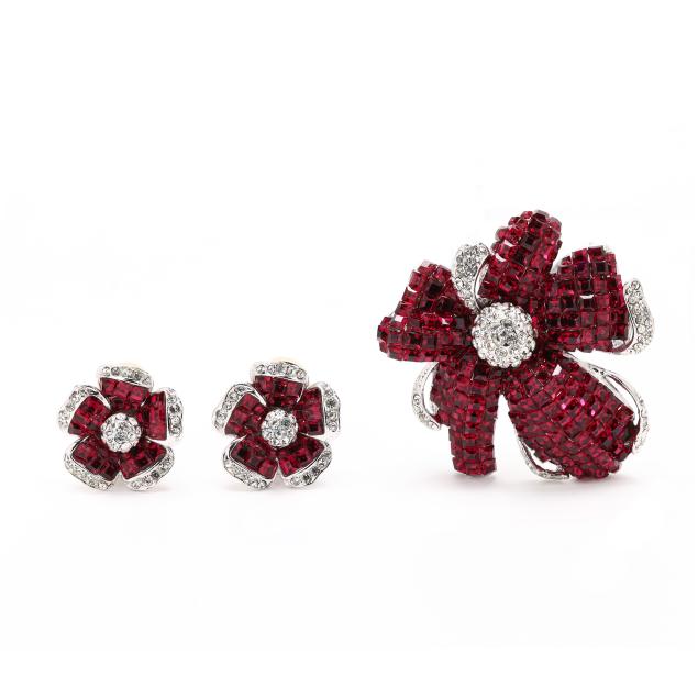 silver-tone-and-crystal-floral-motif-brooch-and-earrings-jarin