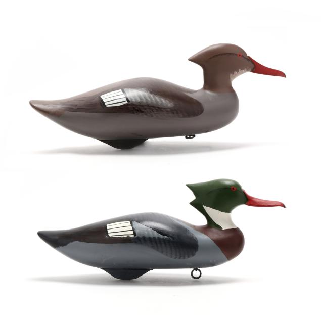 captn-harry-jobes-md-1936-2019-pair-of-mergansers