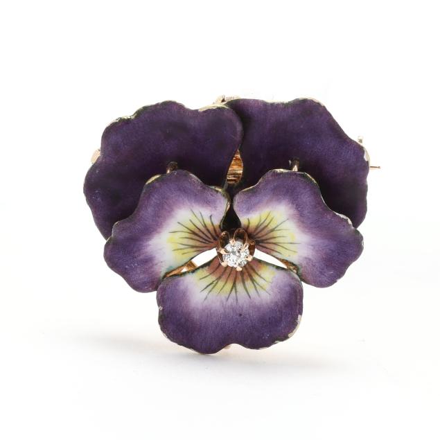gold-enamel-and-diamond-pansy-pendant-brooch