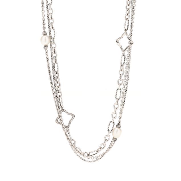 silver-pearl-and-diamond-multi-strand-necklace-david-yurman