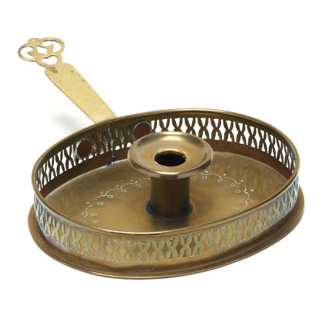english-brass-chamberstick-with-pierced-gallery