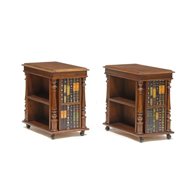 pair-of-mahogany-double-sided-diminutive-bookcases