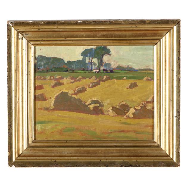 american-school-20th-century-landscape-with-hay-bales
