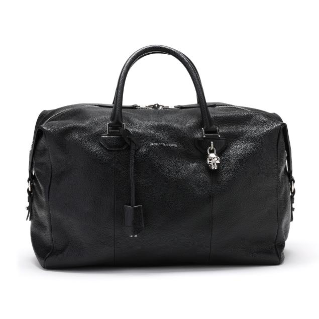 black-pebbled-leather-duffle-bag-alexander-mcqueen