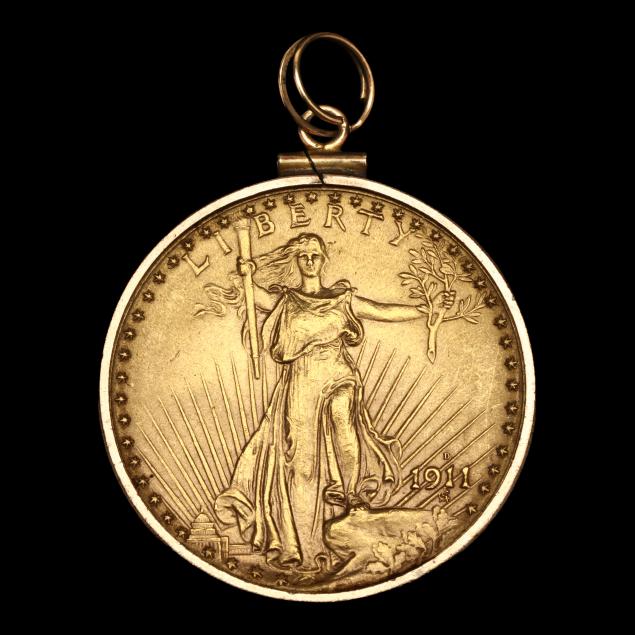 1911-d-st-gaudens-gold-double-eagle-in-mount