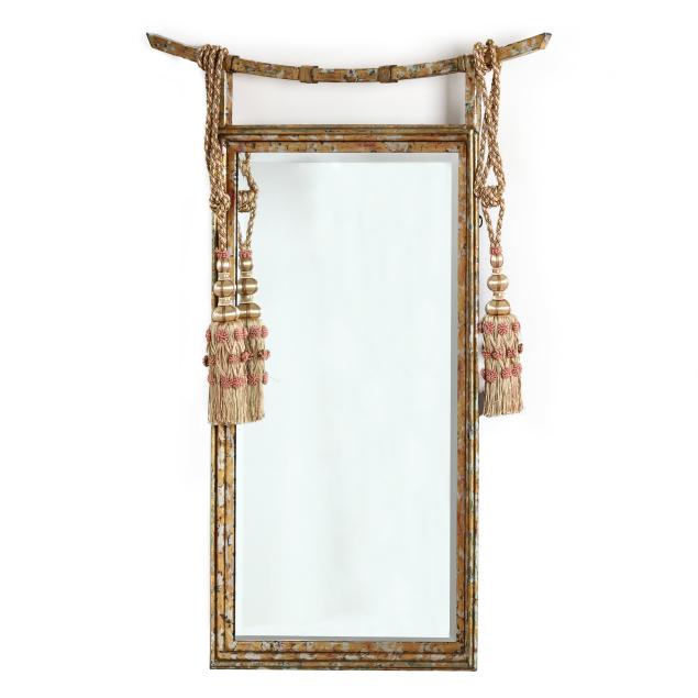 john-richard-japanese-style-gilt-metal-mirror